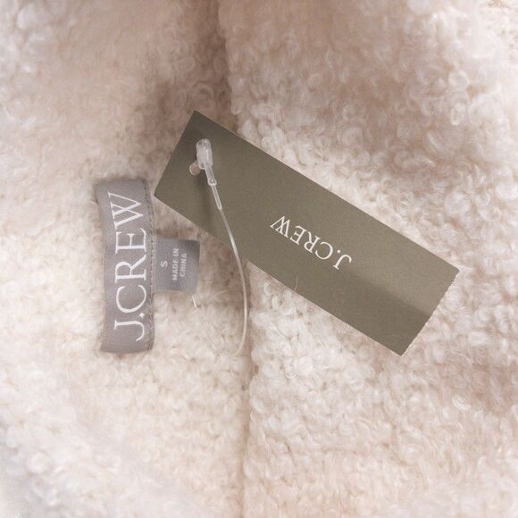 J Crew Turtleneck Sweater Boucle Yarn Wool Ivory Soft Cozy Women’s Small NWT - Picture 3 of 7